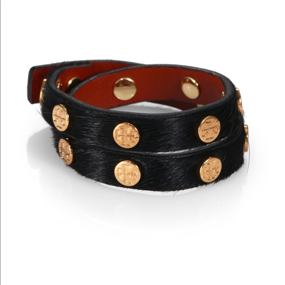 Tory Burch Double Wrap Calf Hair Bracelet